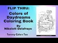 Flip Thru: Colors of Daydreams Coloring Book by Nikolett Delafraye