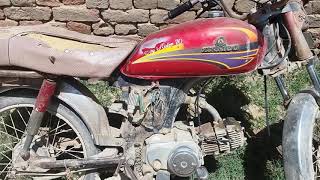 Starting an old Zxmco junk bike تباہ حال موٹر سائیکل کو چلانے کی کامیاب کوشش