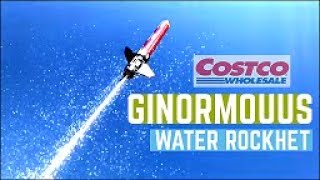 Costco GINORMOUS Water Rocket Review with insane footage!