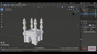 Modeling a Low Poly Charminar in Blender 2.80 Beta for 3d Printing