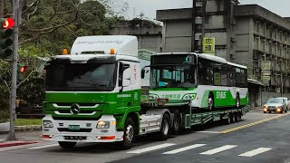 仲賓汽車貨運KLB-1163 陸運大都會客運685路新成運電巴 EAL-5096 抵達麟光站 進站