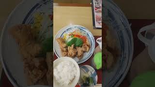 唐揚げ定食【みほり峠】が美味い！