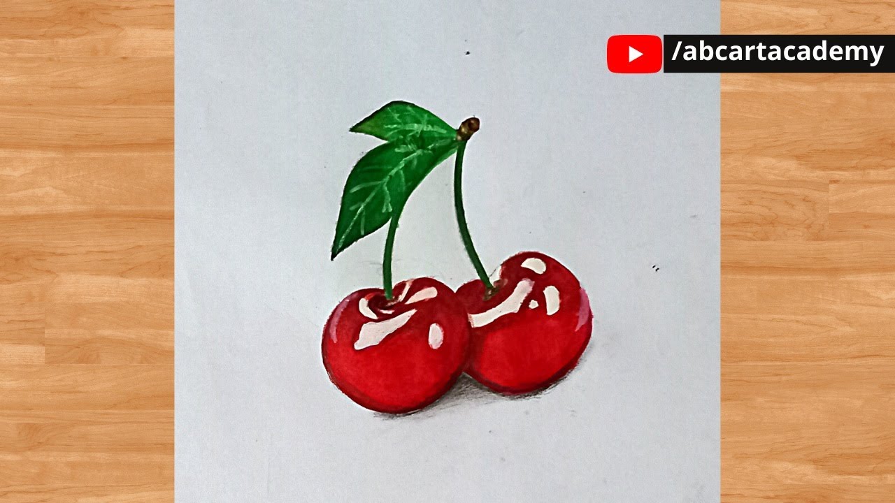 Cherry Drawing Realistic Easy At Timothy Samons Blog