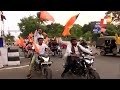 youths hold bike rally on ram navami in bhubaneswar