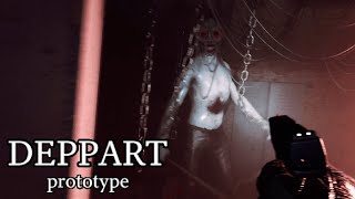 Scary game in the style of UNRECORD █ Horror Game "Deppart Prototype" – full walkthrough █