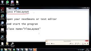 java FlowLayout with Example