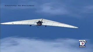 Cuban migrants being held in Broward County after landing on hang glider in Key West