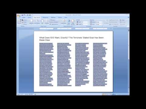 MS Word Newspaper Format MS Word Newspaper Format