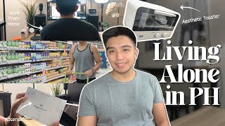 Day in the Life - IT Engineer WFH in Makati + Grocery and Packages | Living Alone in the Philippines