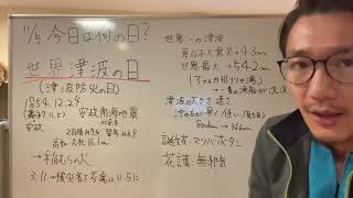 11月5日今日は何の日？【世界津波の日】