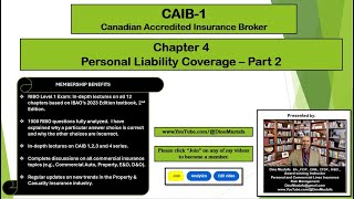 Personal Liability Coverage – Chapter 4 (Part 2)