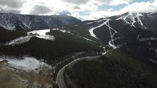 Aerial Drone Flight: Pal Ski Resort Valley with Relaxing Music | Andorra