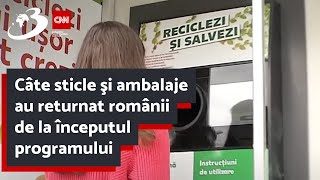 Câte sticle şi ambalaje au returnat românii de la începutul programului