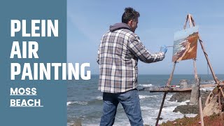 PLEIN AIR oil painting USING FOREGROUND to CREATE DEPTH