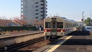 関東鉄道  水海道車両基地公開イベント臨時列車 水海道駅到着2017.11.3