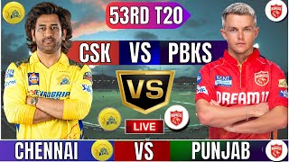 Live CSK Vs PBKS 53rd T20 Match|Cricket Match Today|CSK vs PBKS 53rd T20 live 2nd innings #livescore