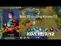 Bren Ribo using Kimmy in Classic??!!! | Bren Ribo Top Global | Mobile Legends Bang Bang