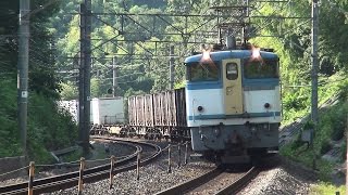 JR貨物 貨物列車 遅5086レ EF65 2127 三島～函南間