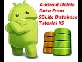 Android Delete Record From SQLite Database Tutorial #5