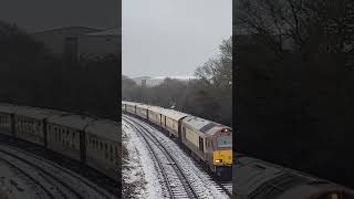 class 67 67024 in the snow