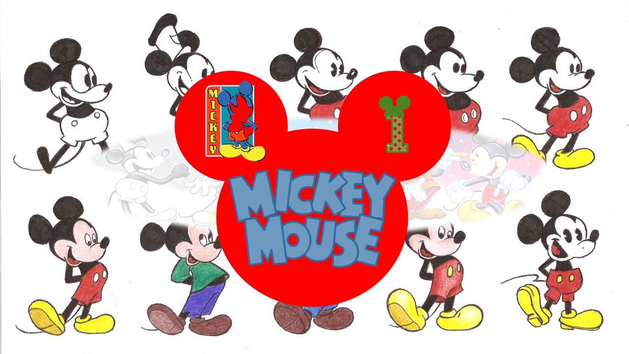 Mickey Mouse Drawing Evolution
