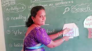 Sentences arrangement (ఎవరు ఉపయోగించని\