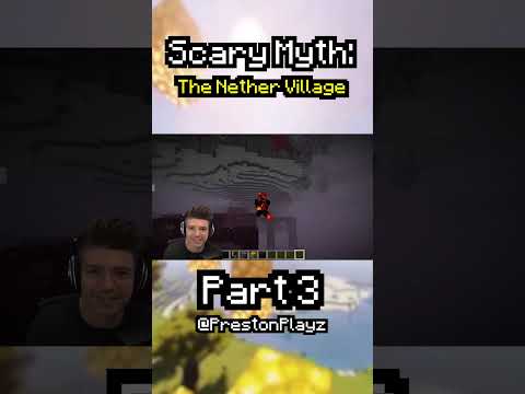 Minecraft Scary Myth: The Nether Village Parte 3 #prestonplayz #minecraft #videogames #myths #scary