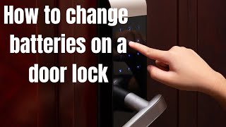 DIY Changing the batteries on a Schlage keyless home door lock