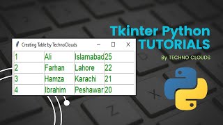 How to create table in tkinter | Python Tkinter Tutorials