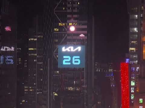 2024 Times Square Ball Drop Countdown Test Run - YouTube