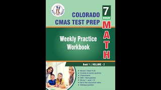 Colorado CMAS 7th Grade Math Test Prep | Volume 2 Workbook | 2400+ Practice Questions