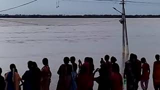 Krishna floods 2019 Nagayalanka