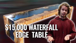 $15k Waterfall Edge Resin Table