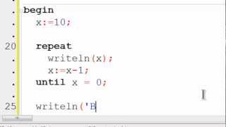 Free Pascal Program Tutorial 8 - Repeat Until Loop - Lazarus