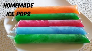 Homemade ice pops | How to make ice pops | How to make different flavours of ice