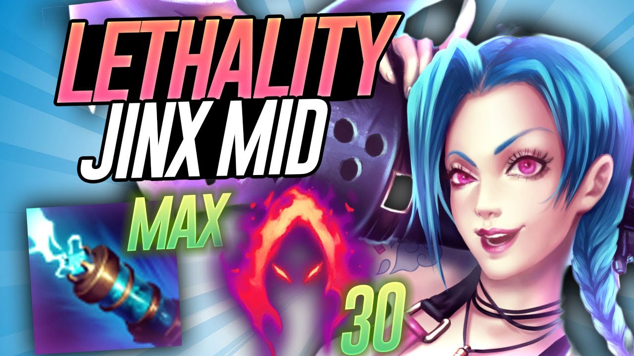 FULL LETHALITY JINX MID DOES SO MUCH DAMAGE!! - League Of Legends - YouTube