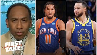 FIRST TAKE | Stephen A. discusses which team more dangerous after All-Star break: Knicks or Warriors