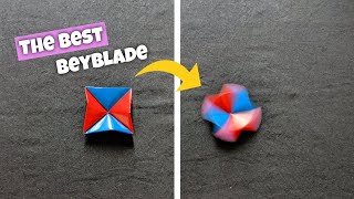 Easy Origami Paper Beyblade. How To Make a Moving Paper Toy Antistress
