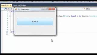 Visual Basic - Try Statements