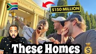 AMERICAN REACTS to Investigating The Richest Neighbourhood in Johannesburg South Africa! 🇿🇦