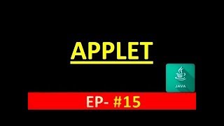 Java Tutorial 15 : APPLET