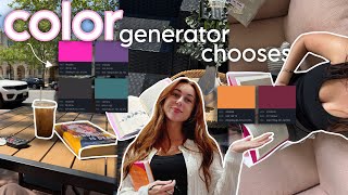 using a random color generator at the book store 📖🎨 (& reading them!) *reading vlog*