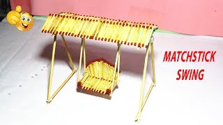 Matchstick Art and Craft Ideas | How to Make Matchstick Miniature Swing | Matchstick Dolna