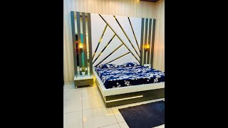 New Wall Bed Design | Modern Bed Back Wall Design