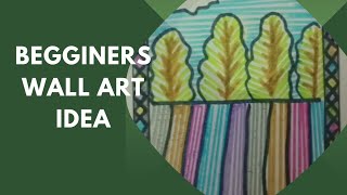 Paint with me /DIY  Easy wall painting idea for begginers #doodle #art #diy #wallpainting