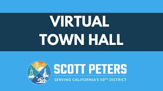 Congressman Scott Peters — Virtual Town Hall