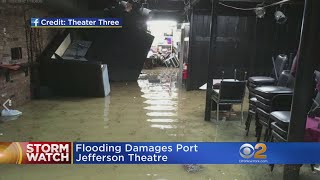 Rains Flood Theater In Long Island