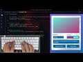 ASMR Programming - Gradient Color Generator With JavaScript  - No Talking