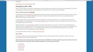 201 Adding jQuery from a CDN