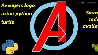avengers logo drawing using python turtle | python turtle graphic #youtube